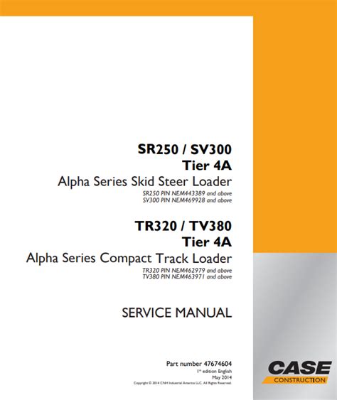 case sr250 service manual